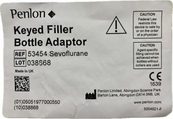 SiFü-Fülladapter Sevoflurane "Key-Fill"