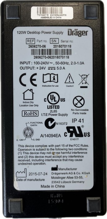 Dräger 120-Watt-Netzteil (PS120)
