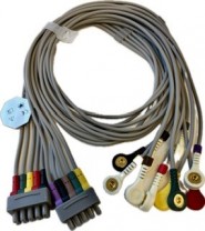 EDAN EKG-Ableitung 12-Kanal, IEC, Druckknopf (snap)