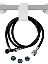 ZGV-Schlauch AIR/Druckluft mit Gasstecker und NIST-Verschraubung, farbneutral 1,0m