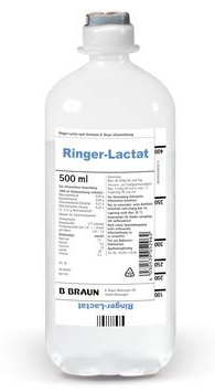 Braun Ringer-Lactat-Lösung 500ml, Plastikflasche