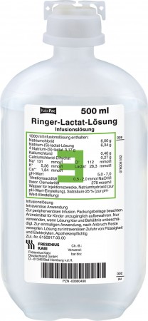Fresenius Ringer-Lactat-Lösung 500ml Plastikflasche
