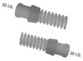 Silikonbeatmungsschlauch Ø 19mm für Erwachsene, 22mm/22mm