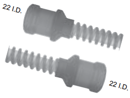 Silikonbeatmungsschlauch Ø 10mm für Kinder, 22mm/22mm